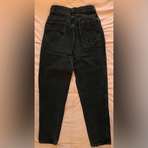 Vintage chic Black Denim High Rise Tailored Jean - 8 Regular - Picture 9 of 11